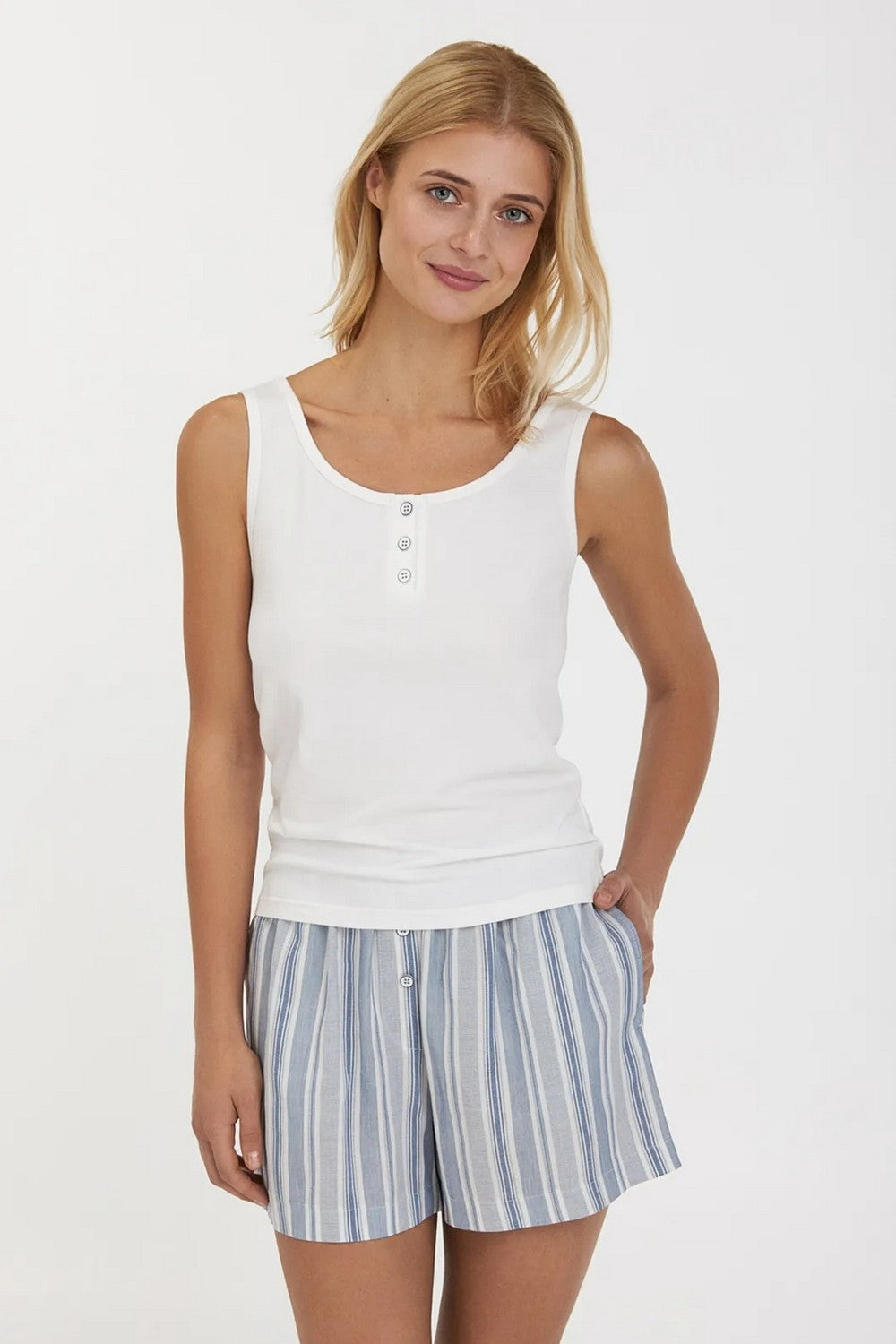 Пижама с шортами LPK 4572/04/01 Marine white