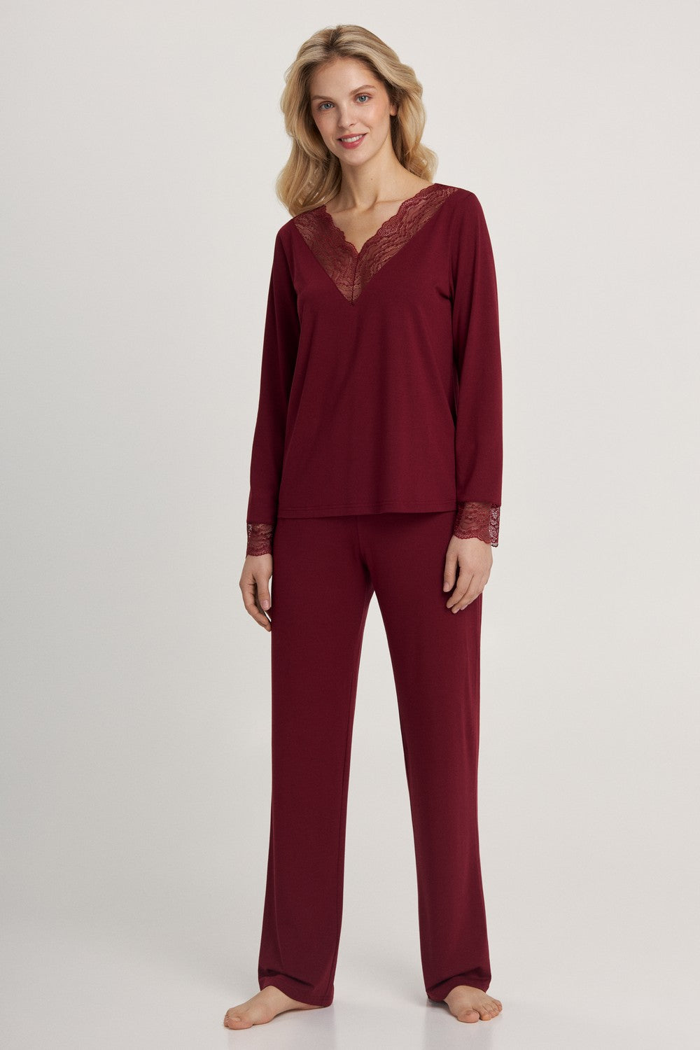 Пижама из модала LPM 0180/40/02 Meryl burgundy