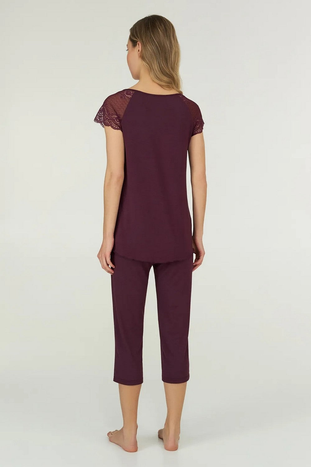 Пижама из модала LPM 2390/01/03 Cabernet burgundy