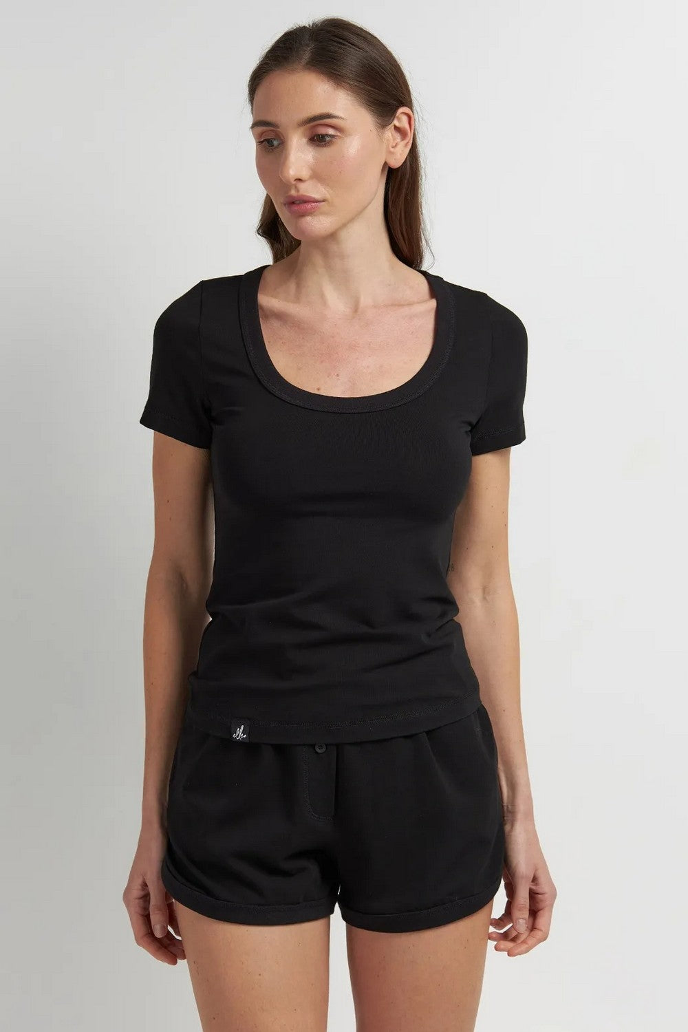 Футболка з бавовни LSK 20/14/02 Basic black