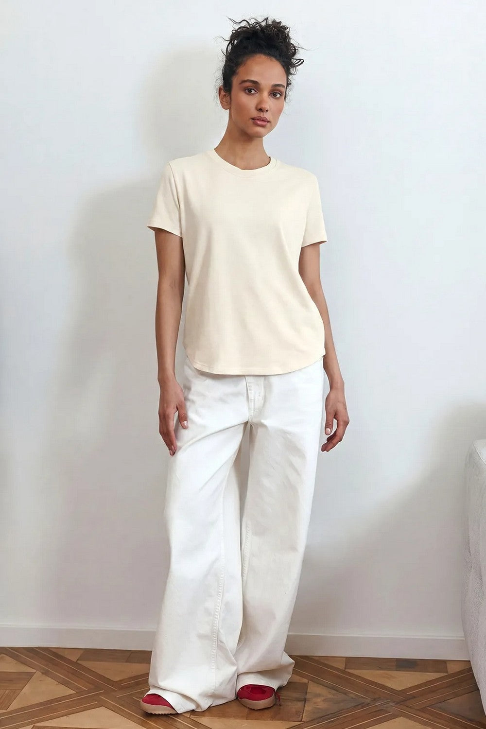 Футболка из хлопка LSK 20/19/01 Miss Color creamy