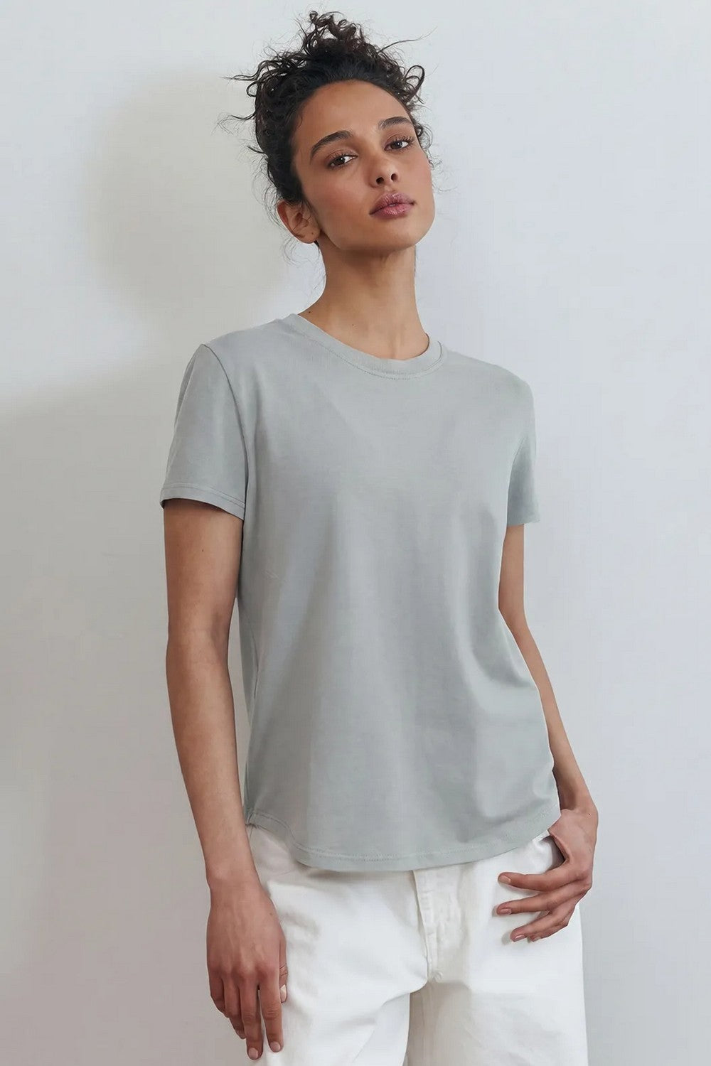Футболка из хлопка LSK 20/19/03 Miss Color gray