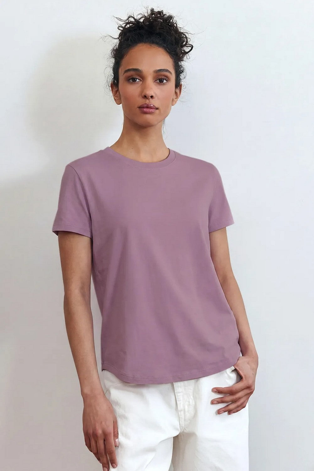 Футболка из хлопка LSK 20/19/04 Miss Color violet