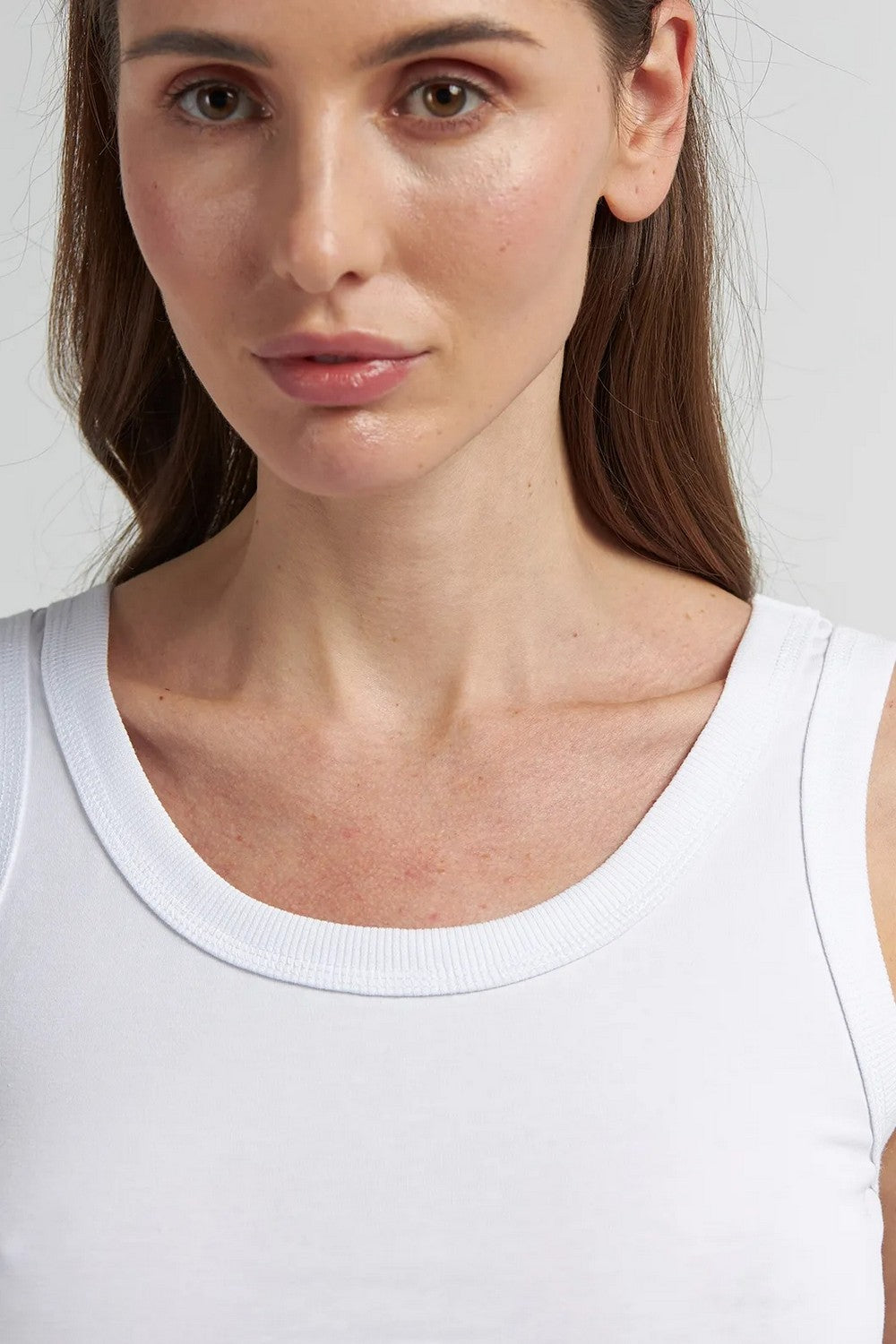 Майка из хлопка LVK 45/11/01 Basic white