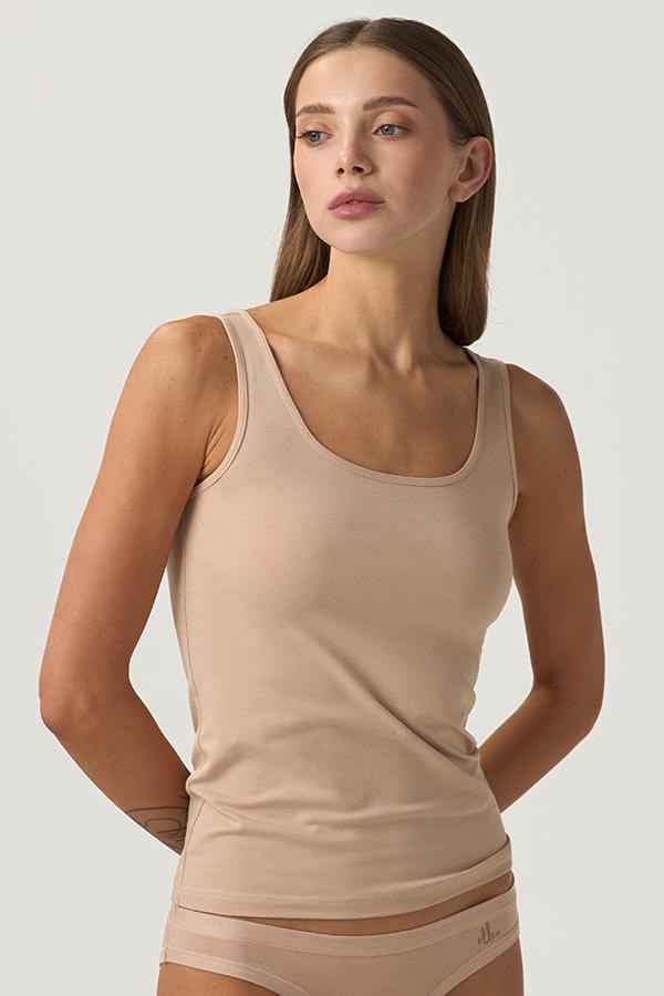 Майка из хлопка LVSK 403/00/06 Miss Comfort beige