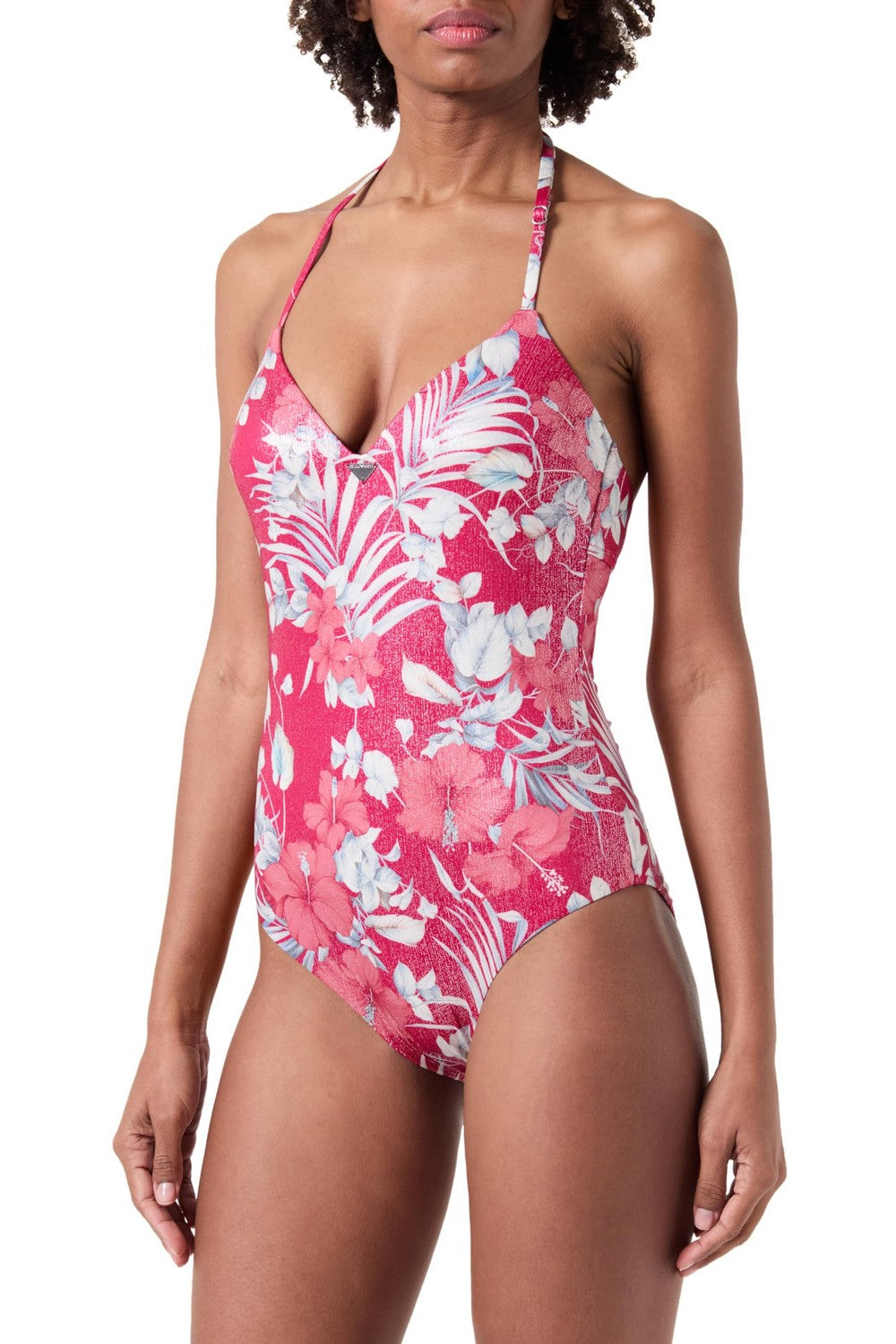 Купальник із принтом 470877766 pink Emporio Armani