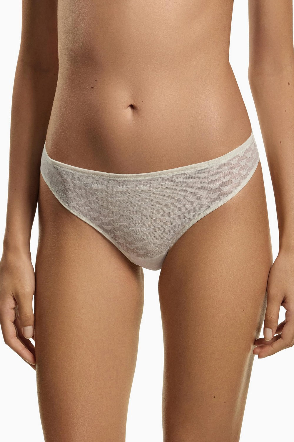 Трусики бразиліана з логотипом 677681356 (2 шт.) Emporio Armani
