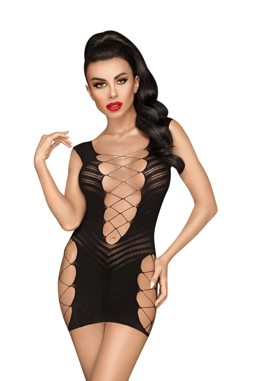 Сорочка с декоративной шнуровкой Flame on the Rock black