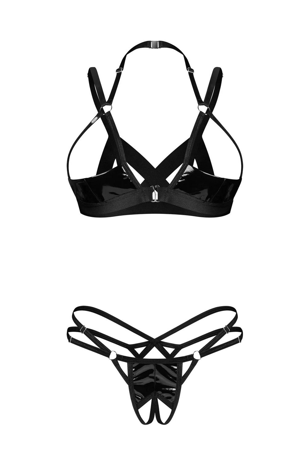 Комплект белья с вырезами Keira Lise black