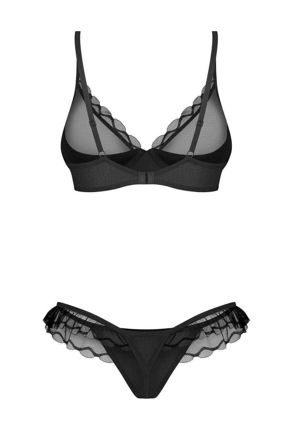 Комплект білизни з мікросітки Stelisa black