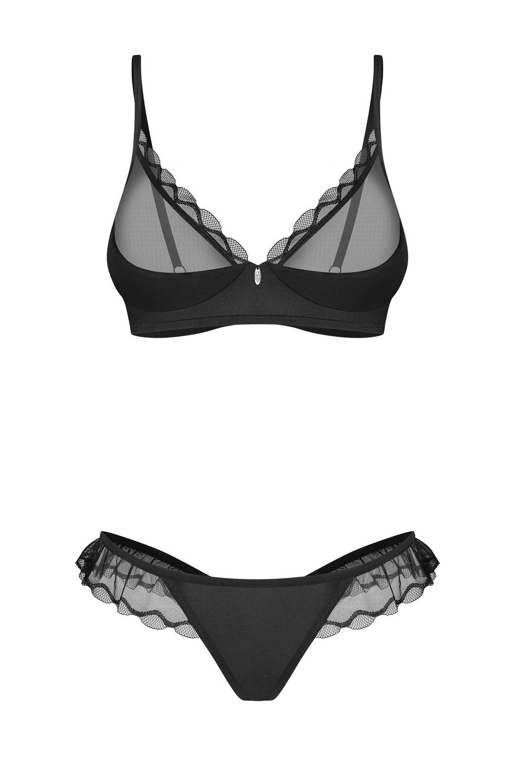 Комплект белья из микросетки Stelisa black