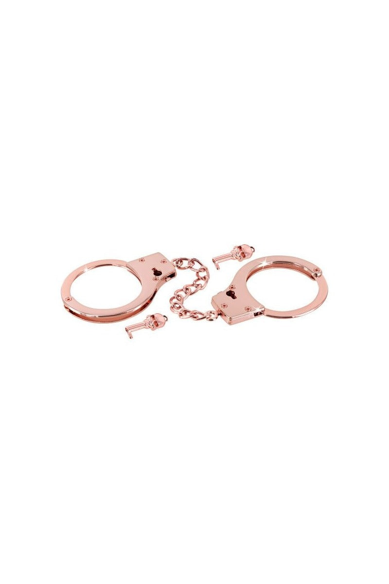 Металлические наручники Premium Chick wrist cuffs in rose-gold metal
