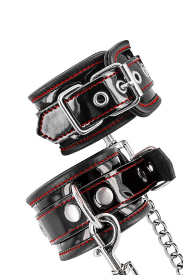 Наручники из лаковой кожи Premium Patent leather handcuffs