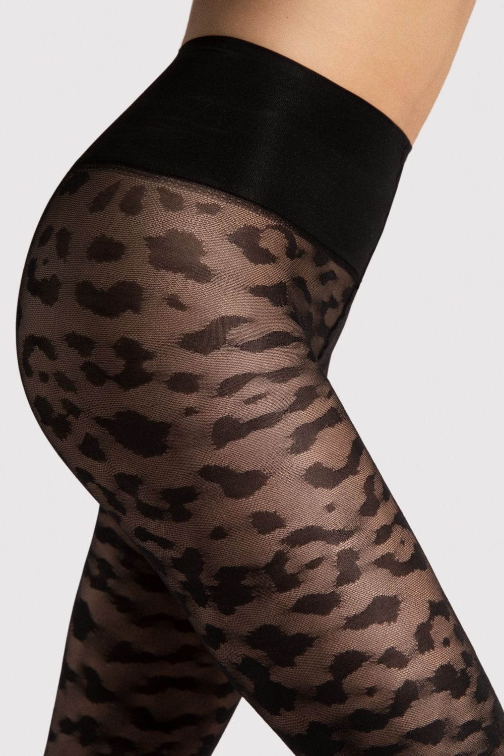 Матовые колготки с принтом Echo F5005