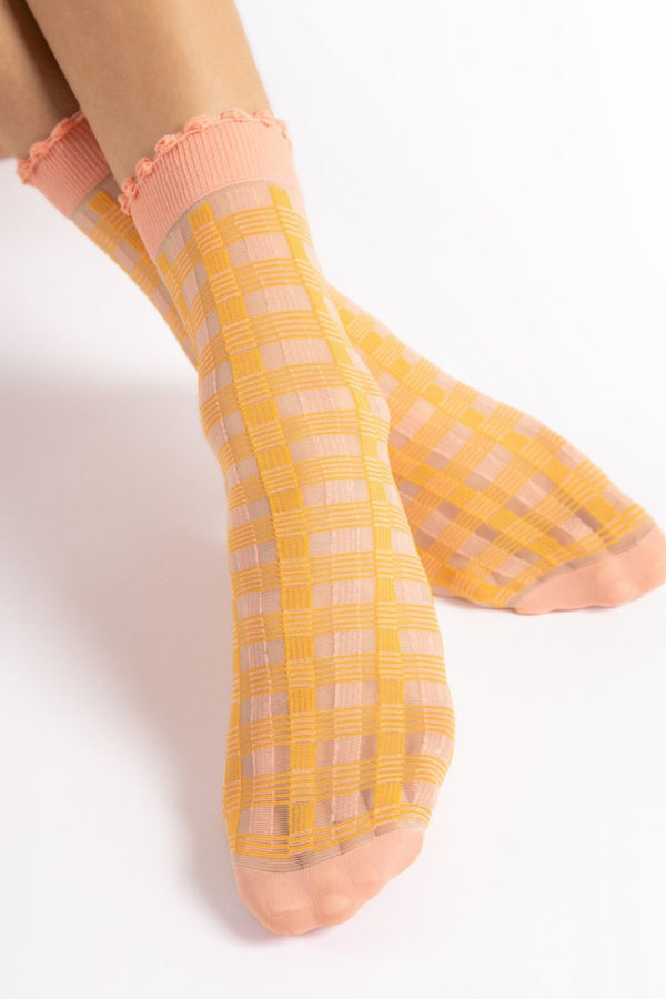 Матовые носки с узором Sunny G1164