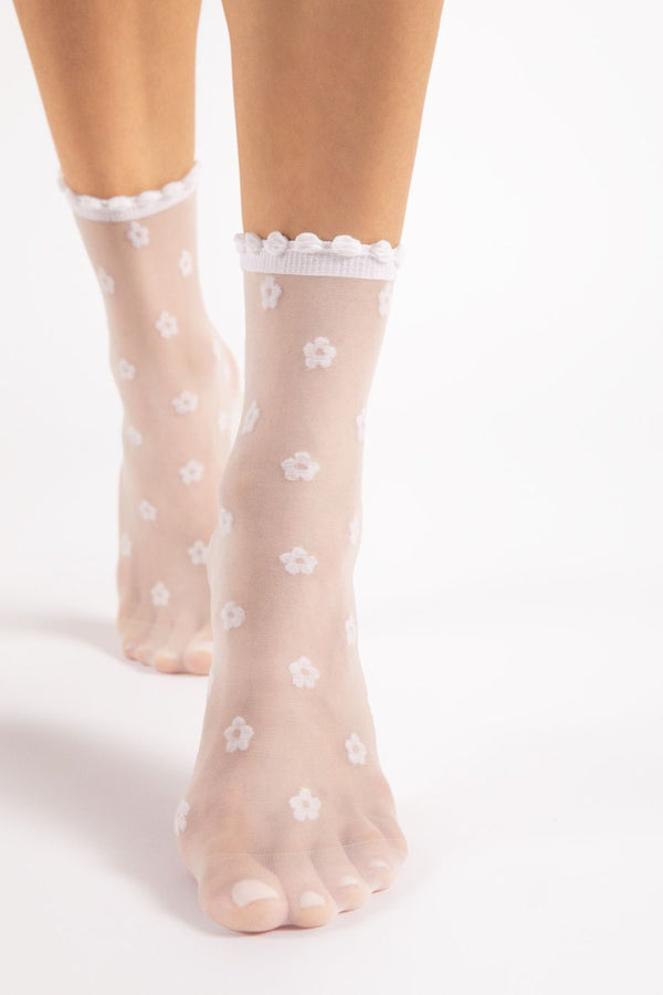 Матовые носки с узором April G1165