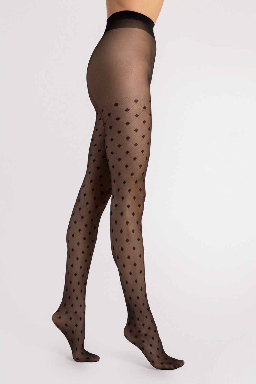 Матовые колготки с узором Hailey G6104