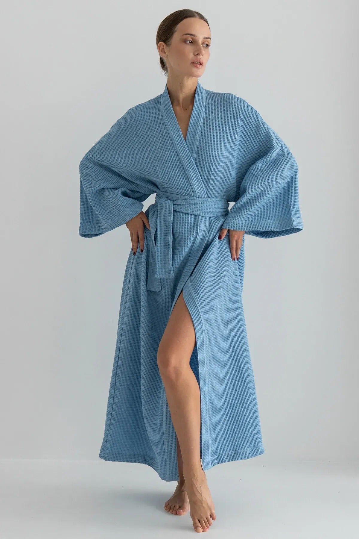 Хлопковый халат-кимоно Azure HL0035-04-04