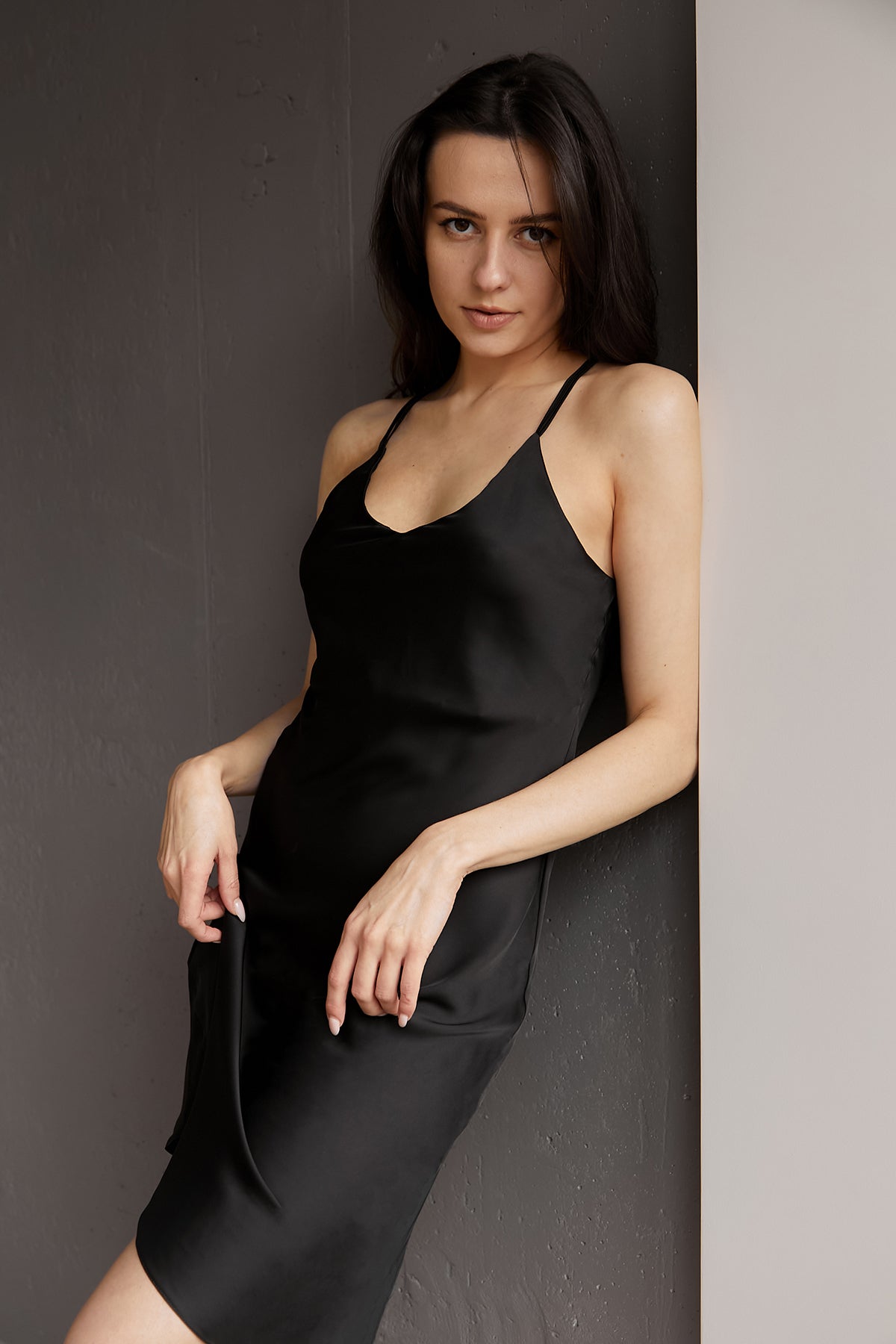 Шелковая сорочка Black SH0007-18-02