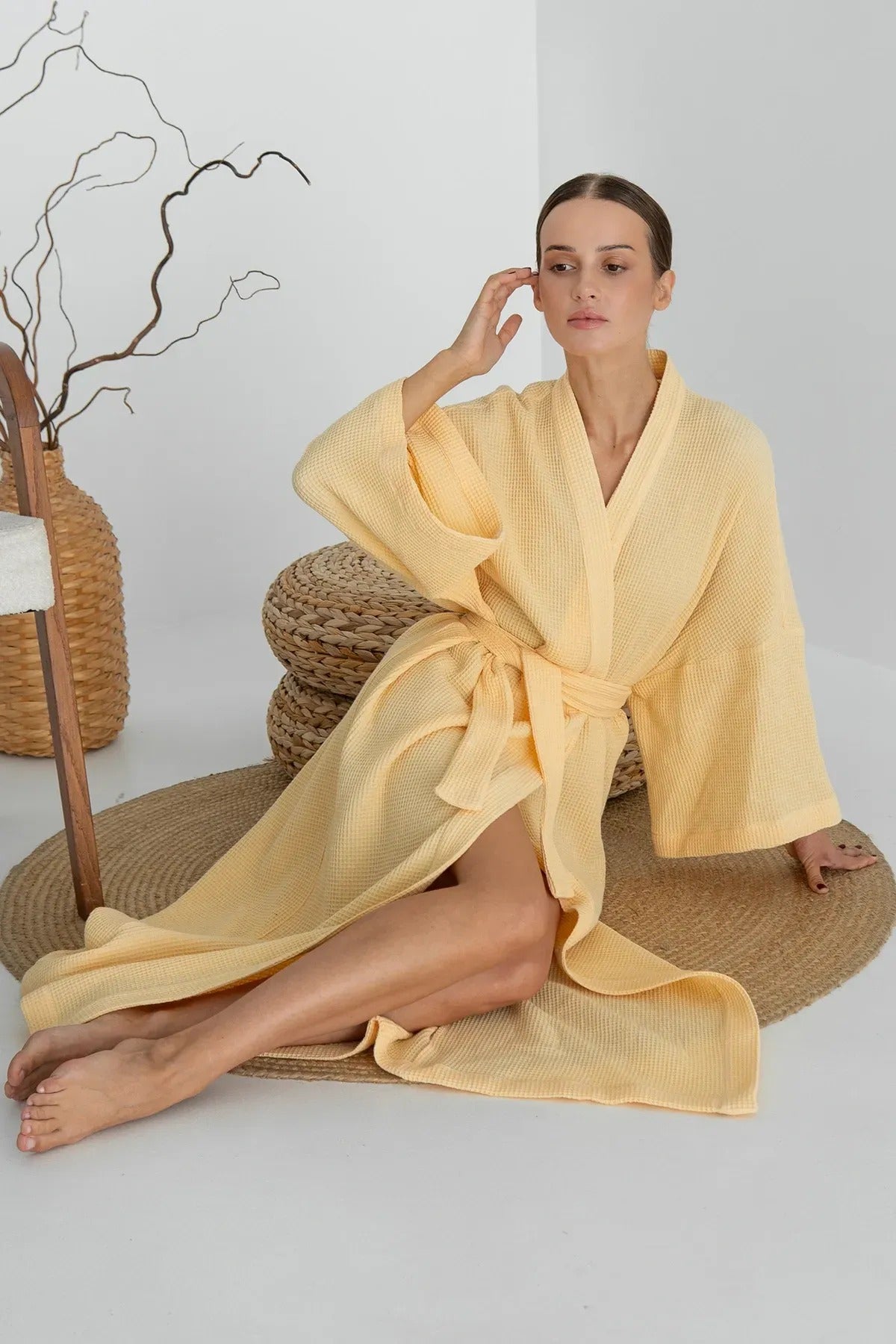 Хлопковый халат-кимоно Canary HL0035-89-04