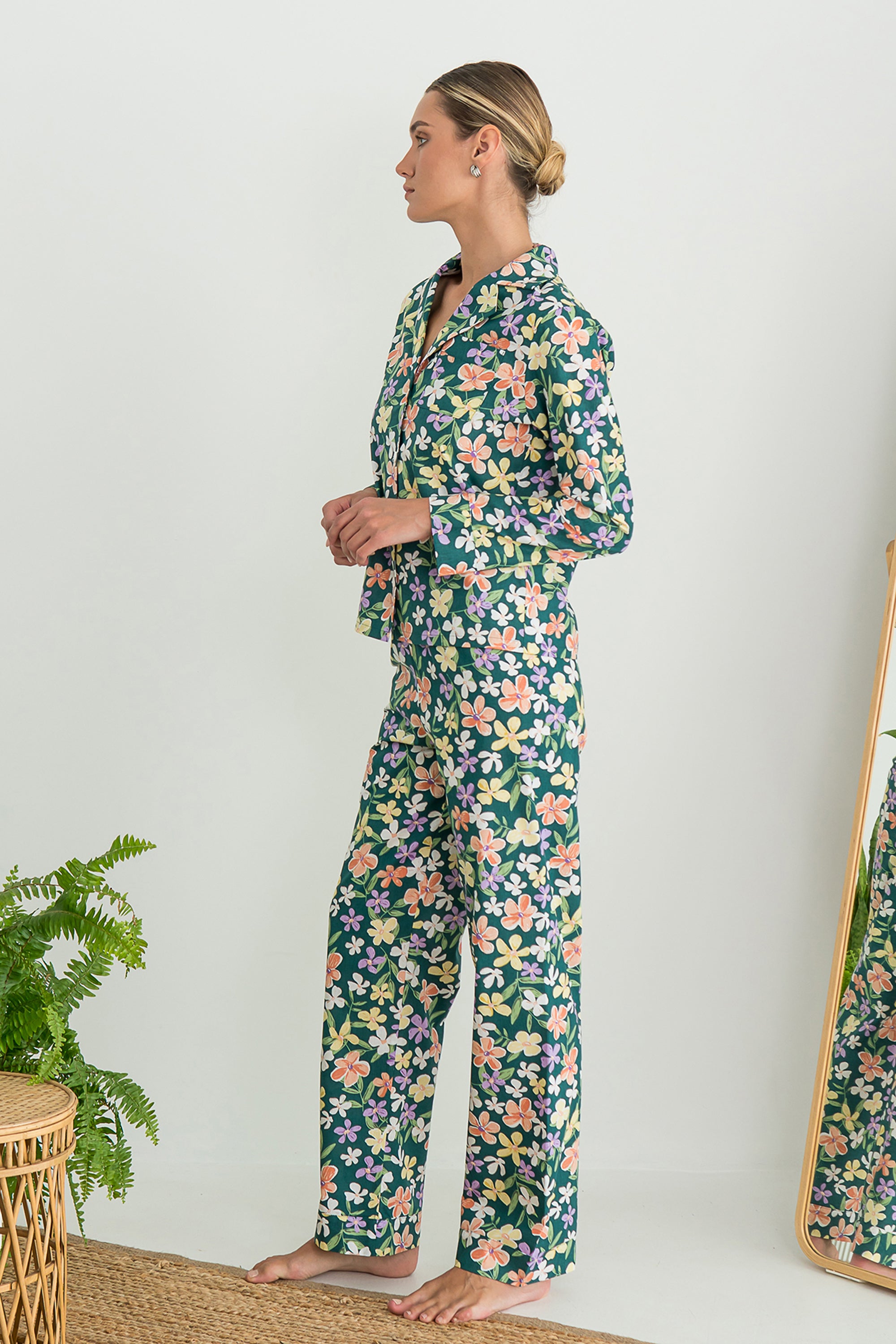 Хлопковая пижама с принтом Florance HL0057-63-69