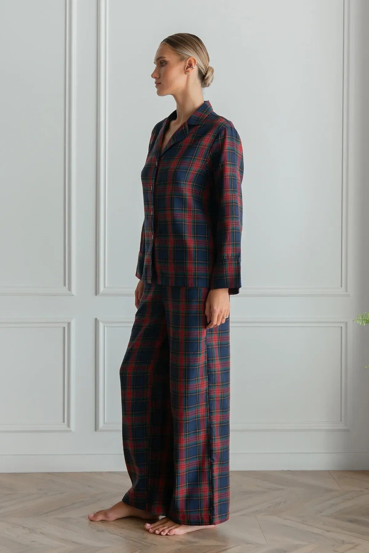 Фланелева піжама зі штанами Gift FL0073-40-69