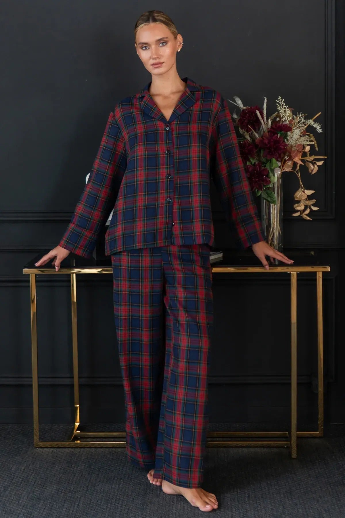 Фланелевая пижама с брюками Gift FL0073-40-69