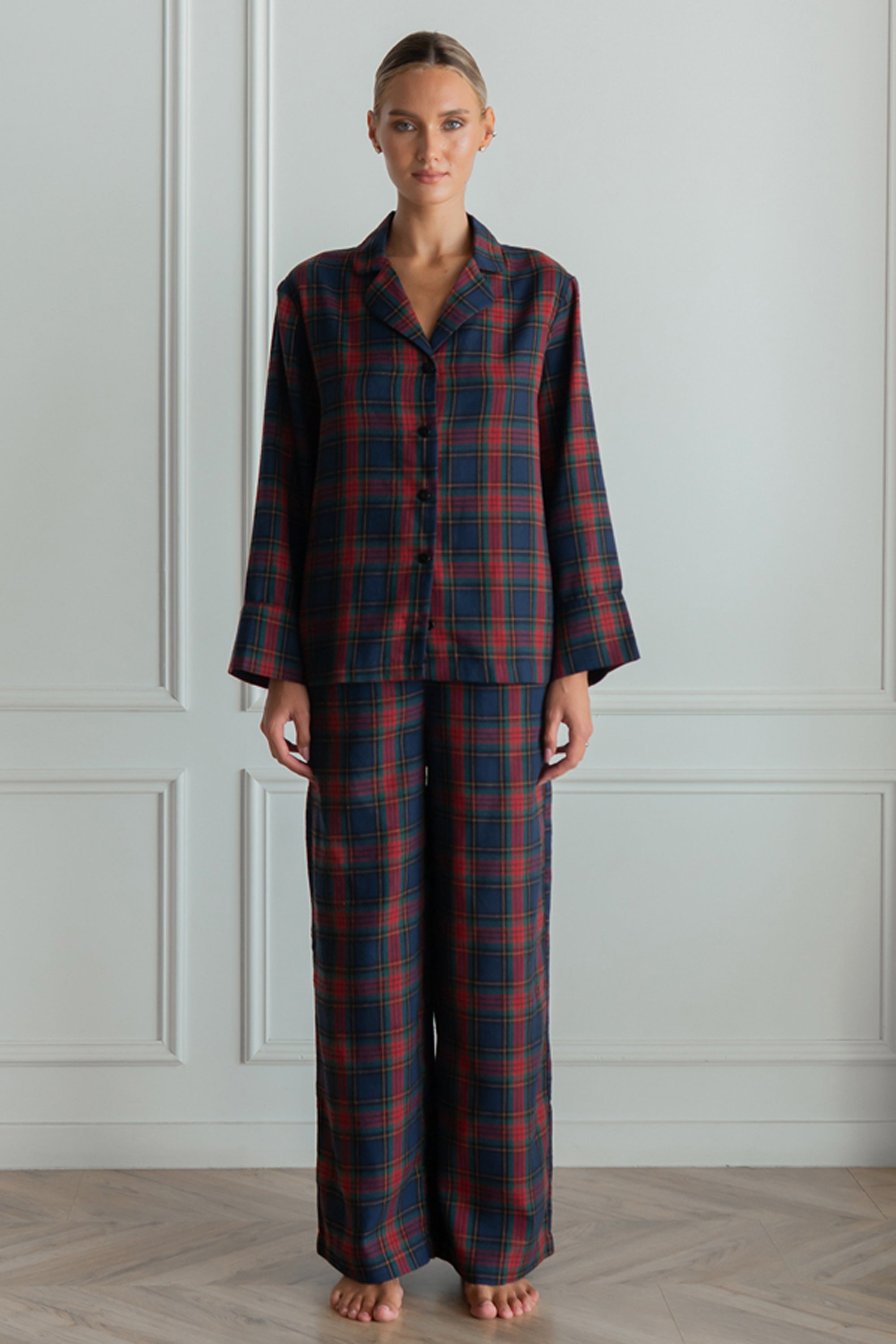 Фланелева піжама зі штанами Gift FL0073-40-69