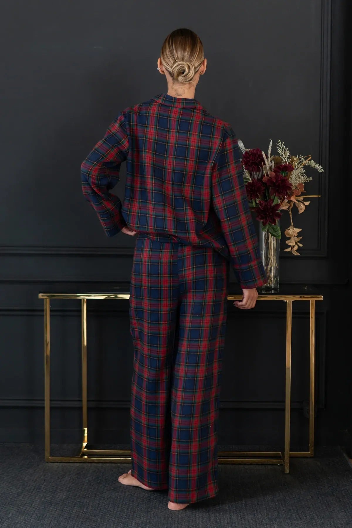 Фланелевая пижама с брюками Gift FL0073-40-69