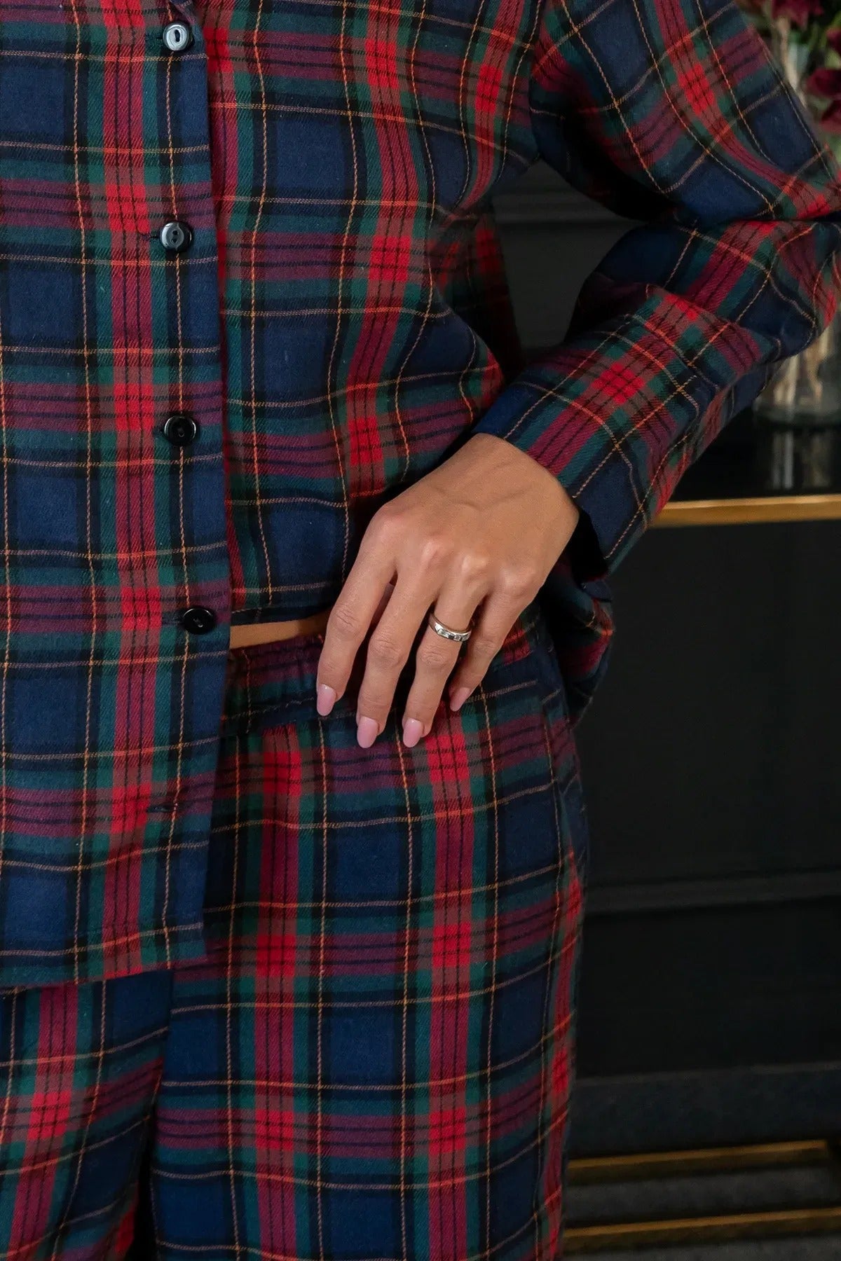 Фланелевая пижама с брюками Gift FL0073-40-69