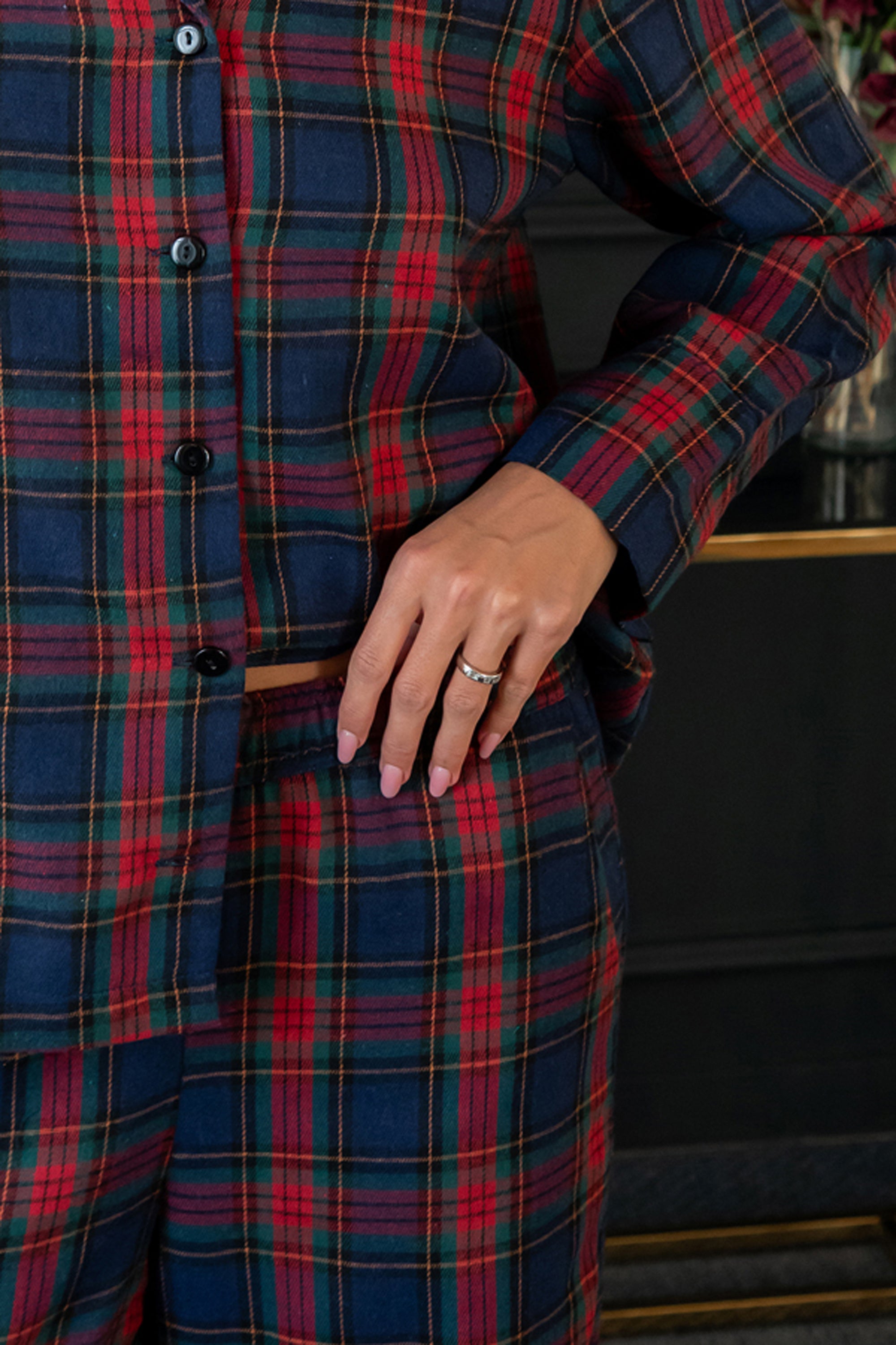 Фланелева піжама зі штанами Gift FL0073-40-69