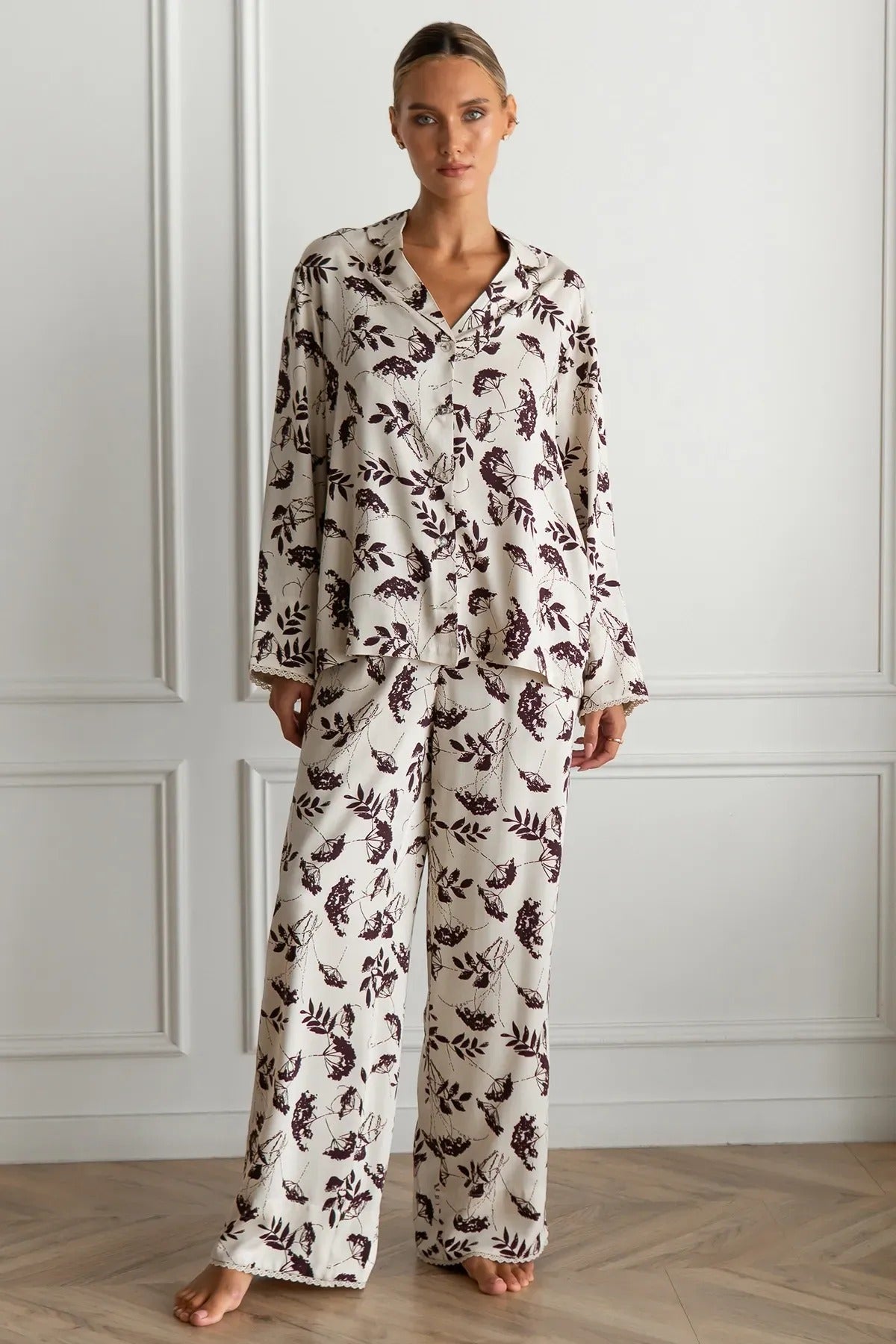 Хлопковая пижама с принтом Gina VS0075-28-69