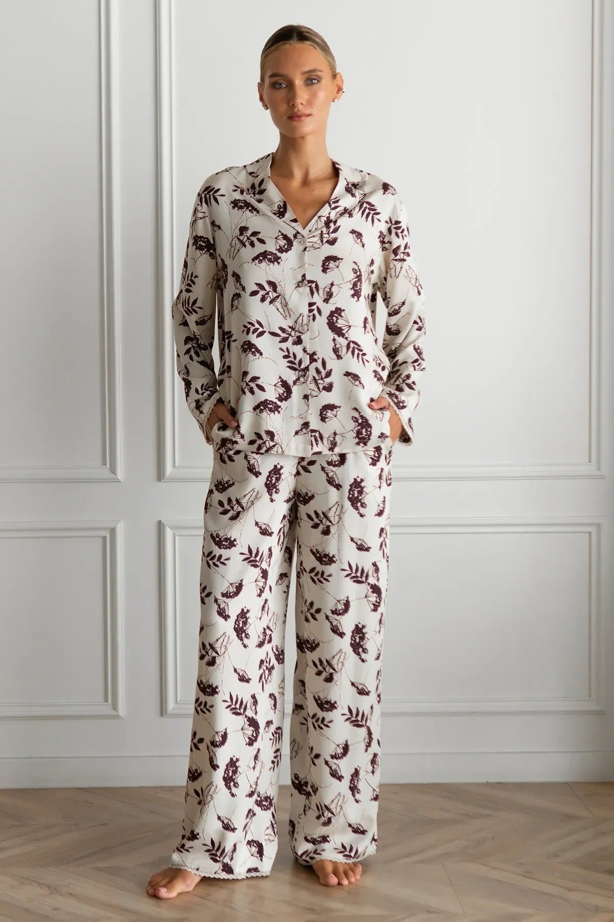 Бавовняна піжама з принтом Gina VS0075-28-69