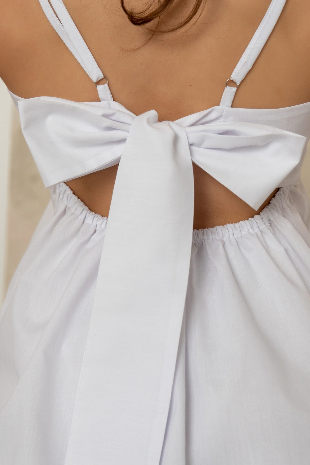 Хлопковая пижама с бантом Monique HL0070-02-78 white