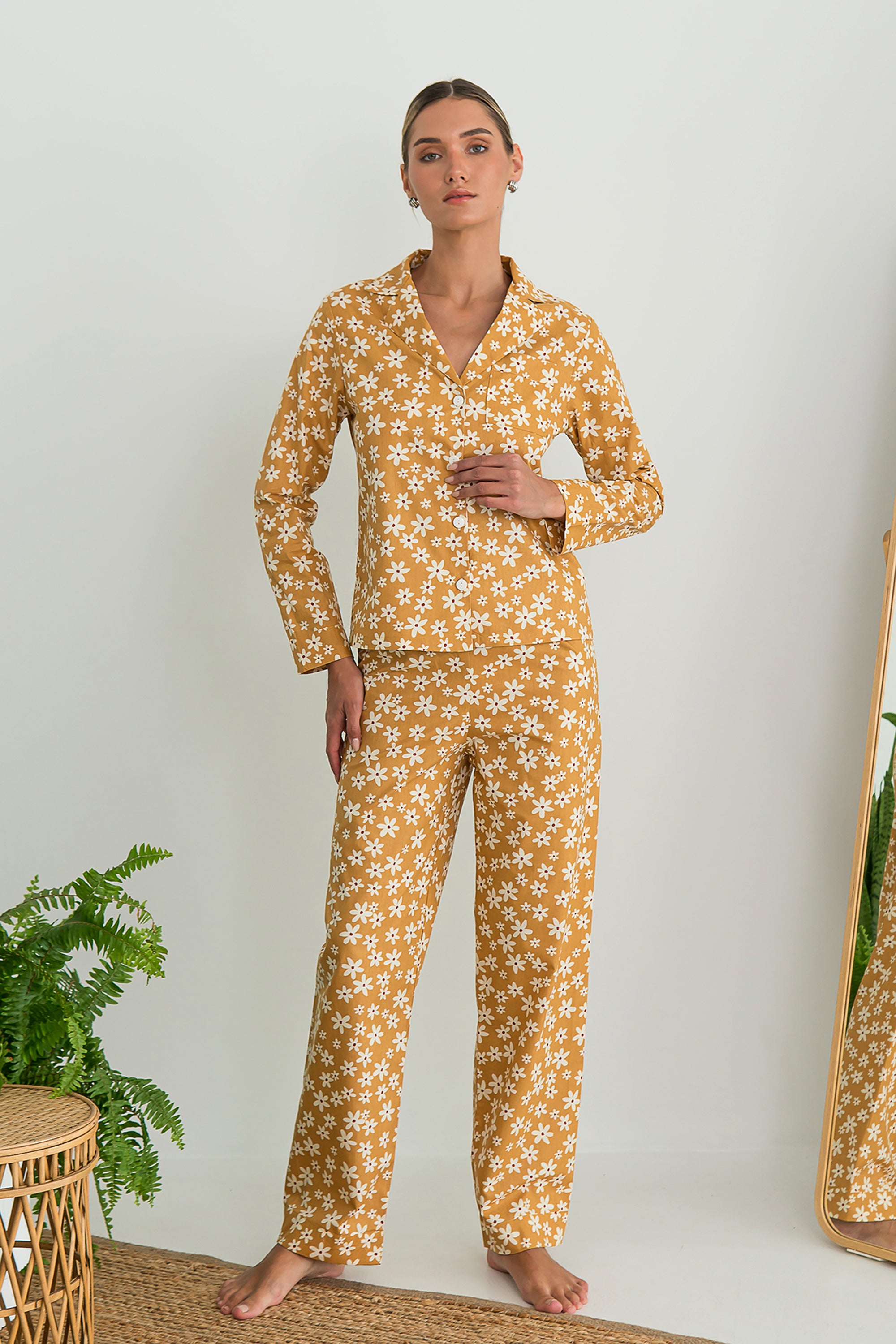 Хлопковая пижама с принтом Jenet HL0057-71-69