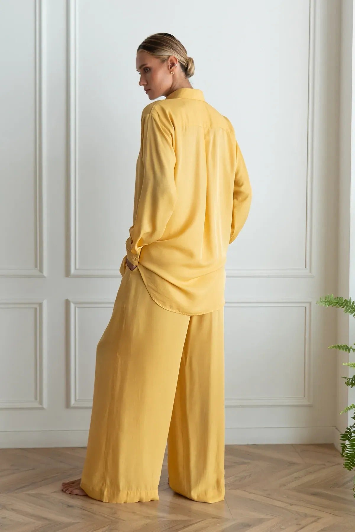 Шелковая пижама на пуговицах Lemon SL0088-89-69