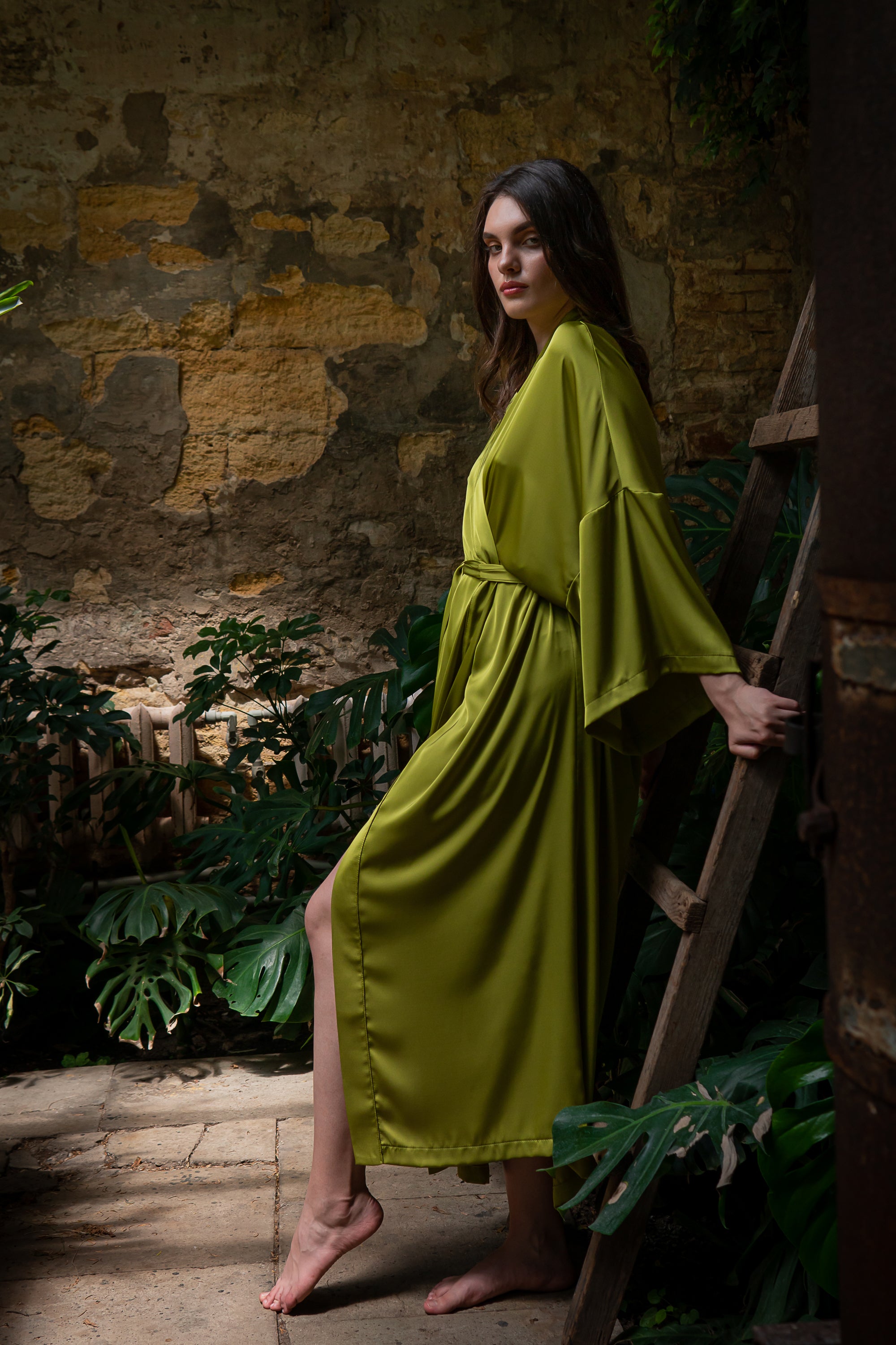 Шелковый халат-кимоно Mustang SH0035-21-04