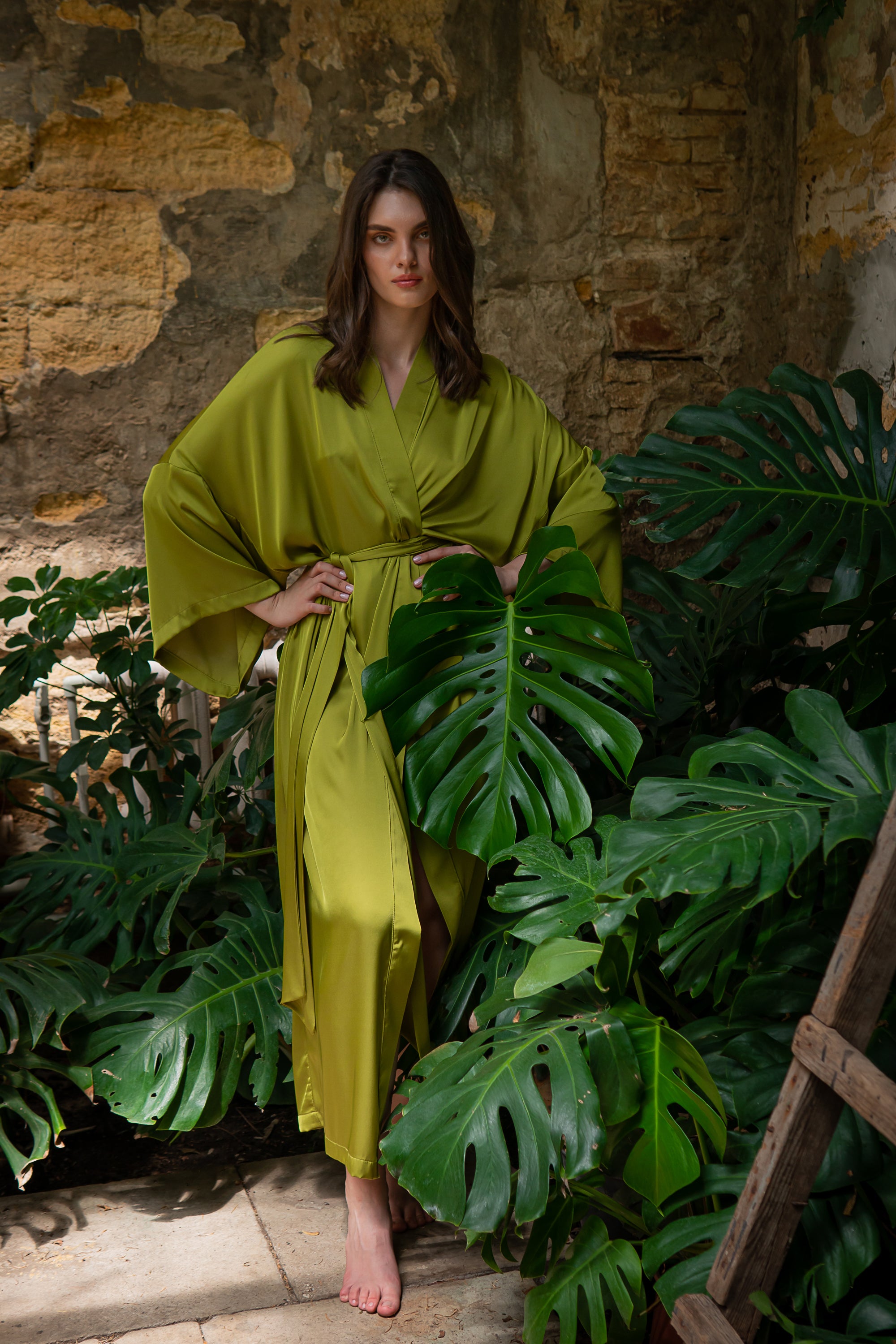 Шелковый халат-кимоно Mustang SH0035-21-04