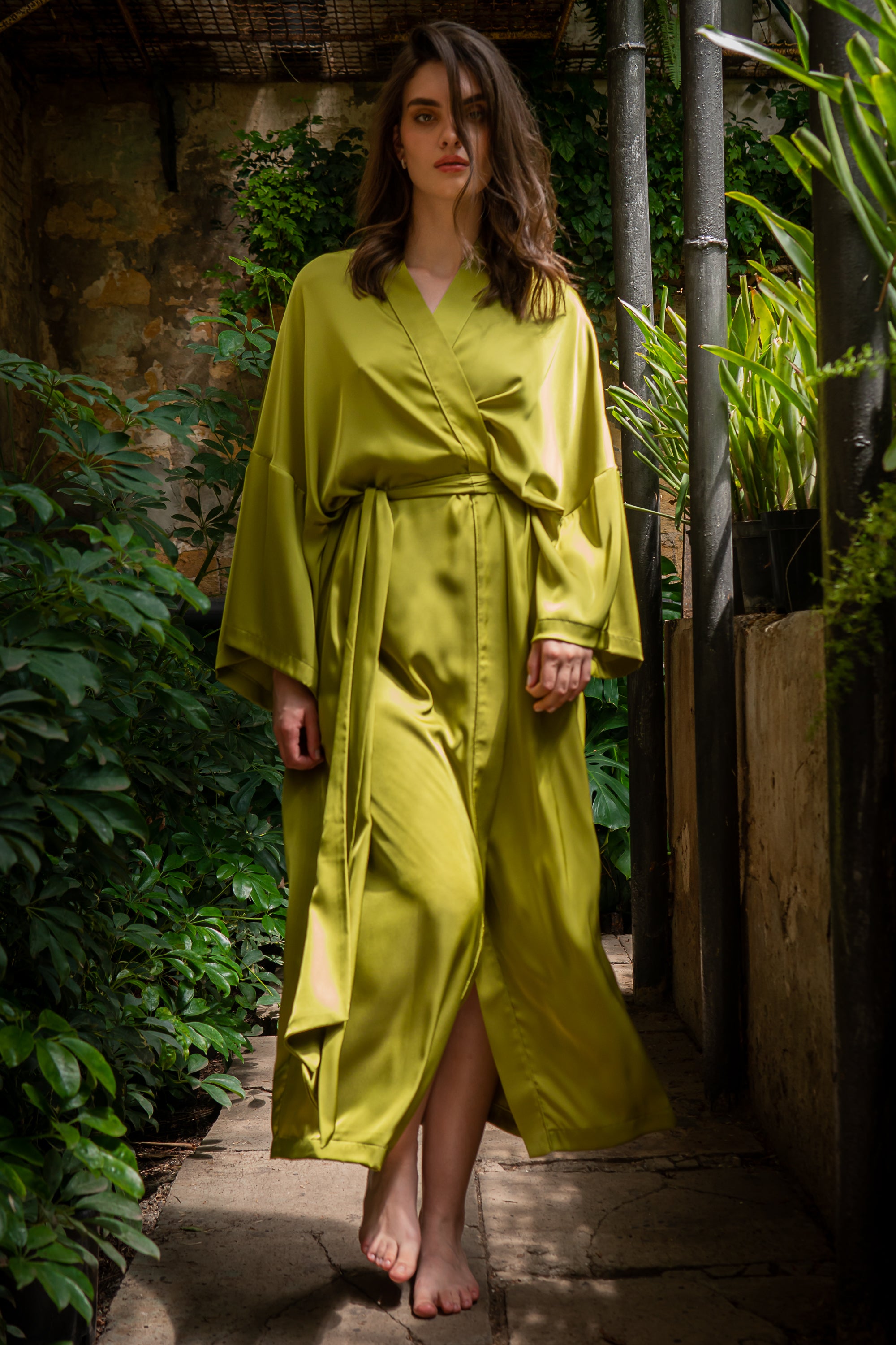 Шелковый халат-кимоно Mustang SH0035-21-04