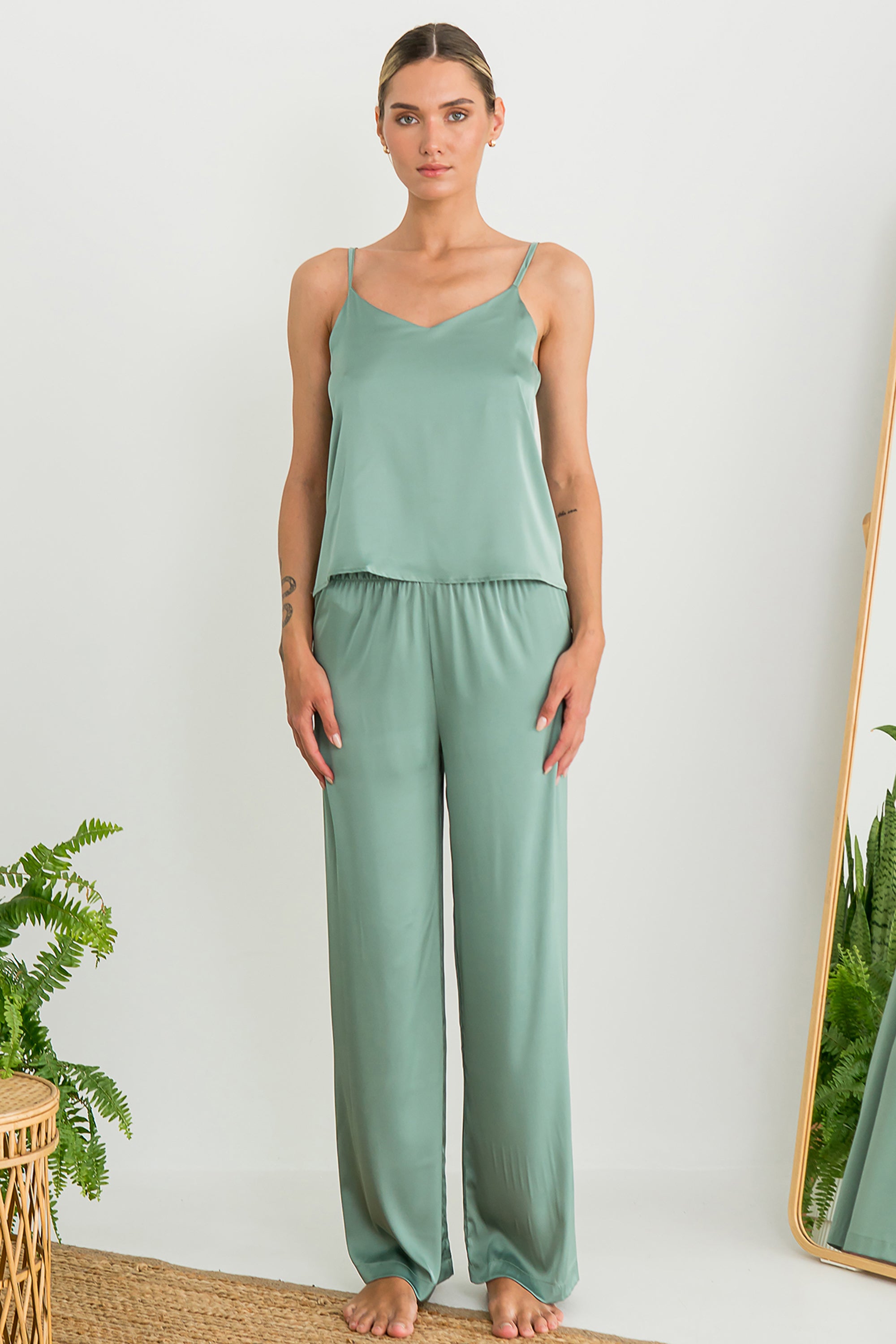 Шелковый комплект для дома с брюками Shalfey SH0048-17-79