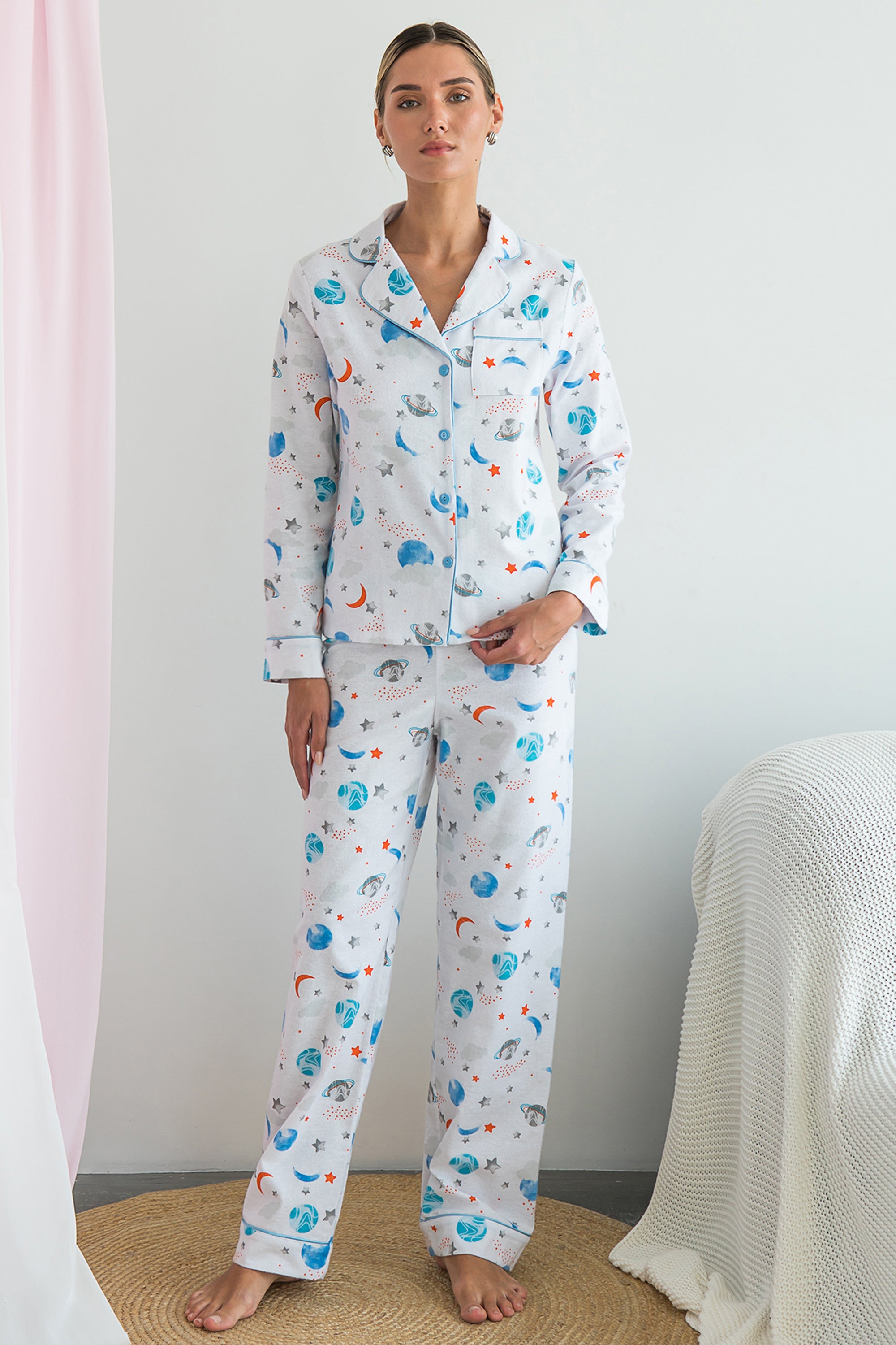 Фланелевая пижама Space FL0010-18-69