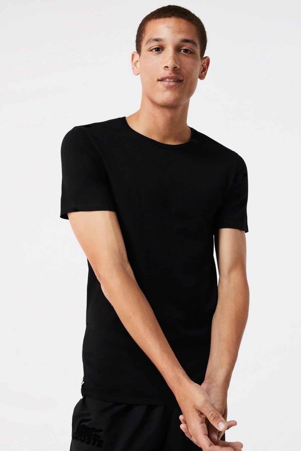Чоловіча футболка 152996268 (3 шт.) black Lacoste