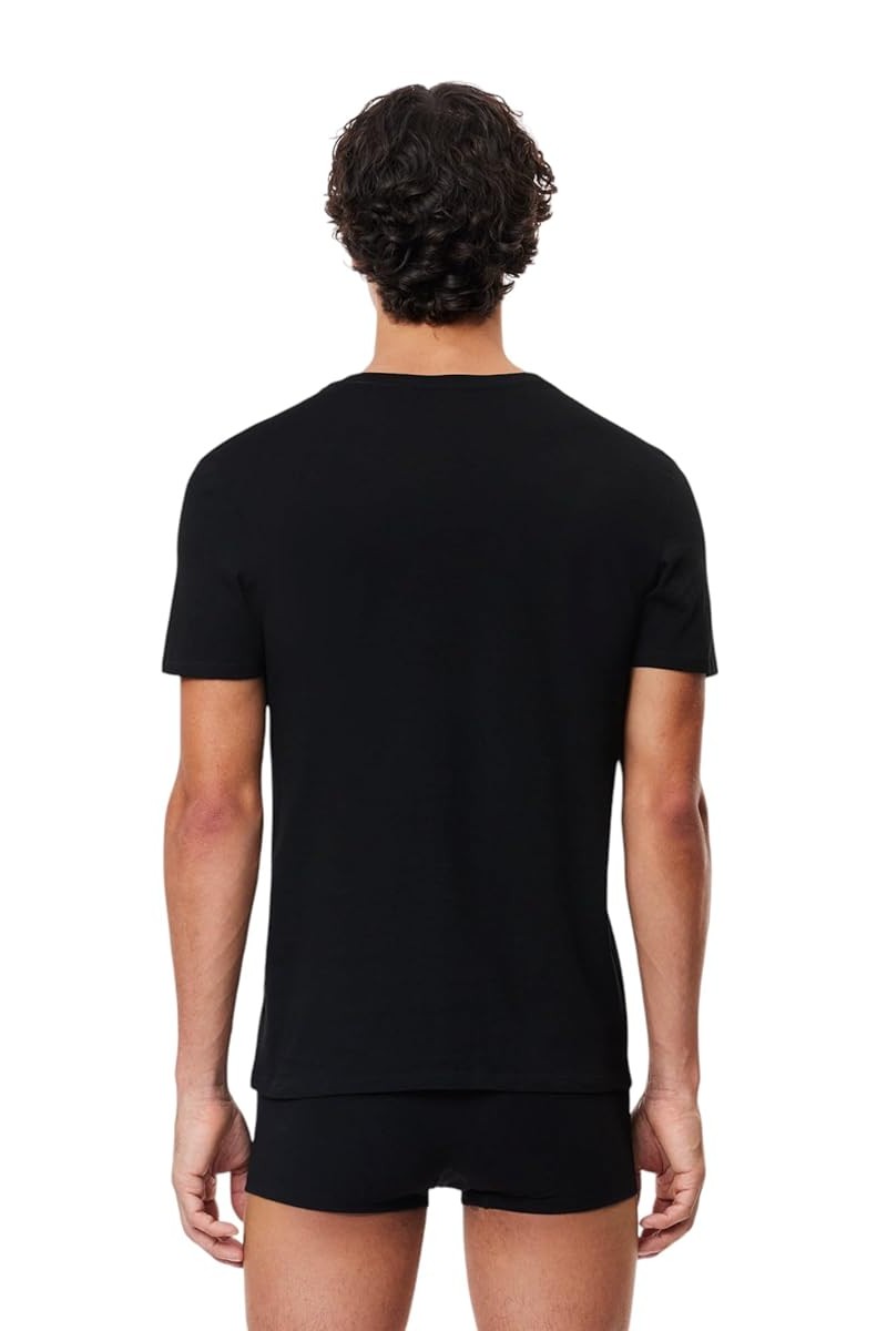 Хлопкова чоловіча футболка 660725901 (3 шт.) black Lacoste