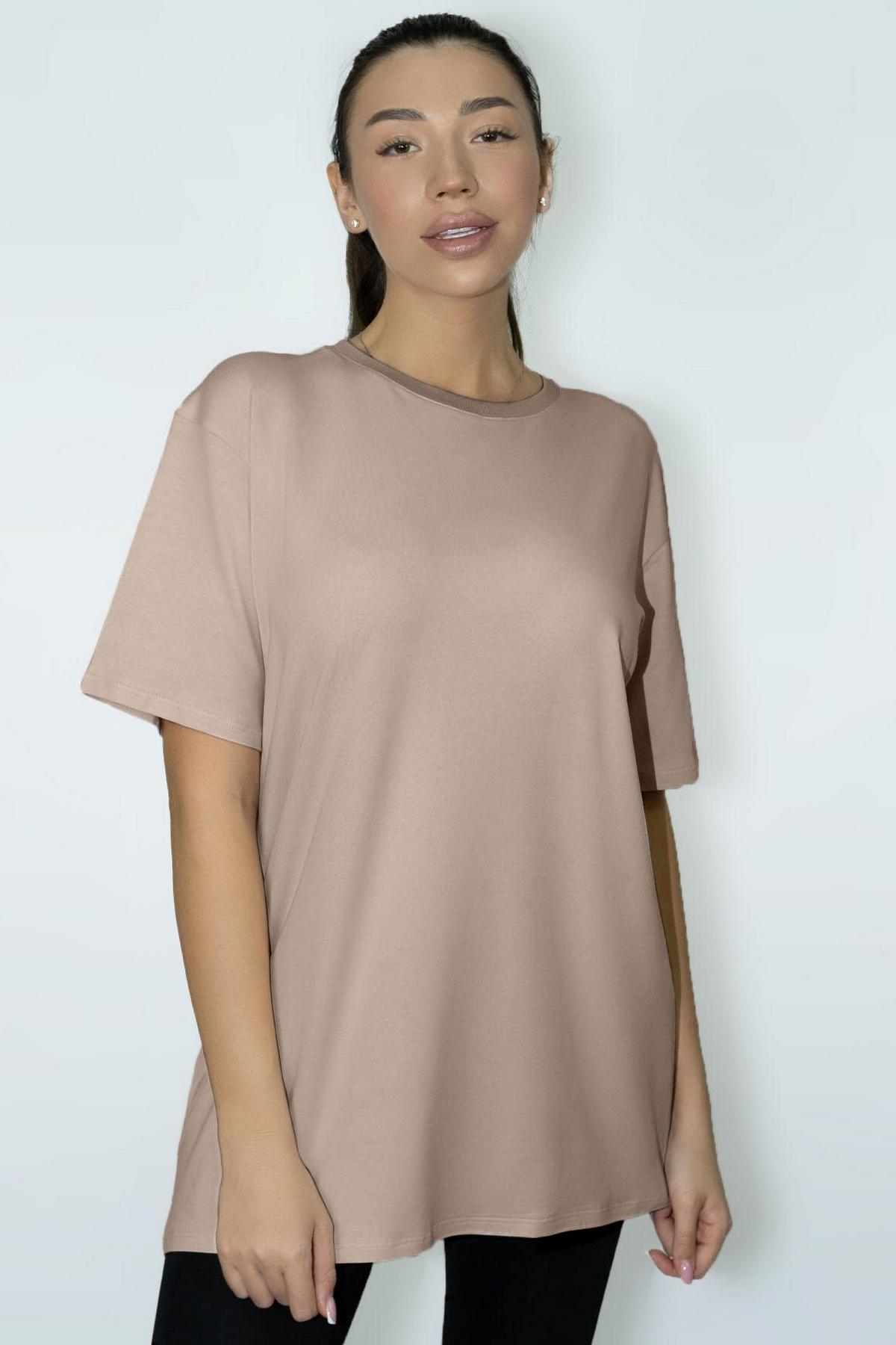 Хлопковая футболка оверсайз 1259/16088