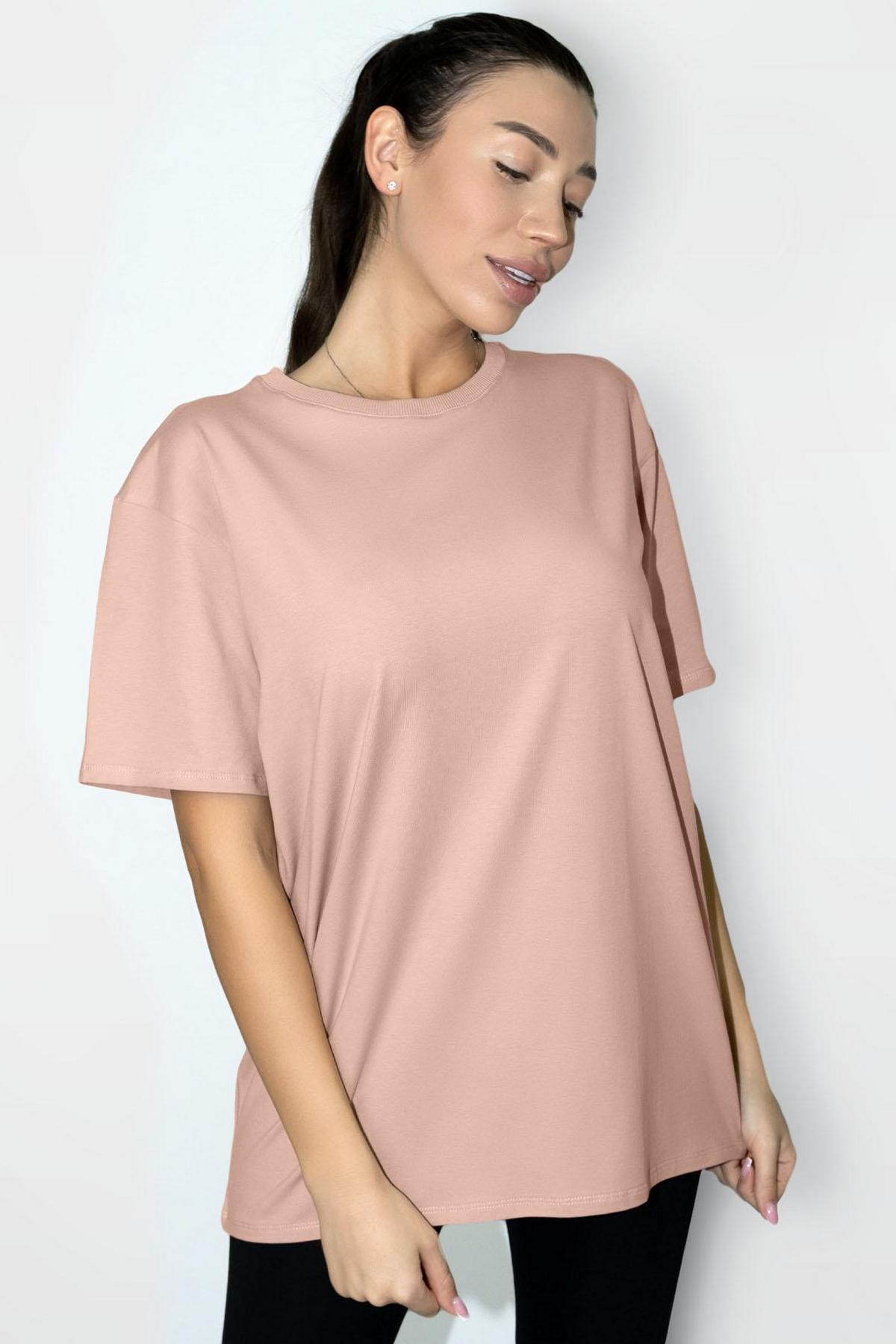 Хлопковая футболка оверсайз 1259/16511