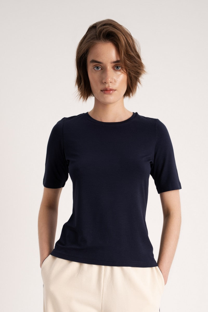 Футболка з віскози L034 Sidney dark blue