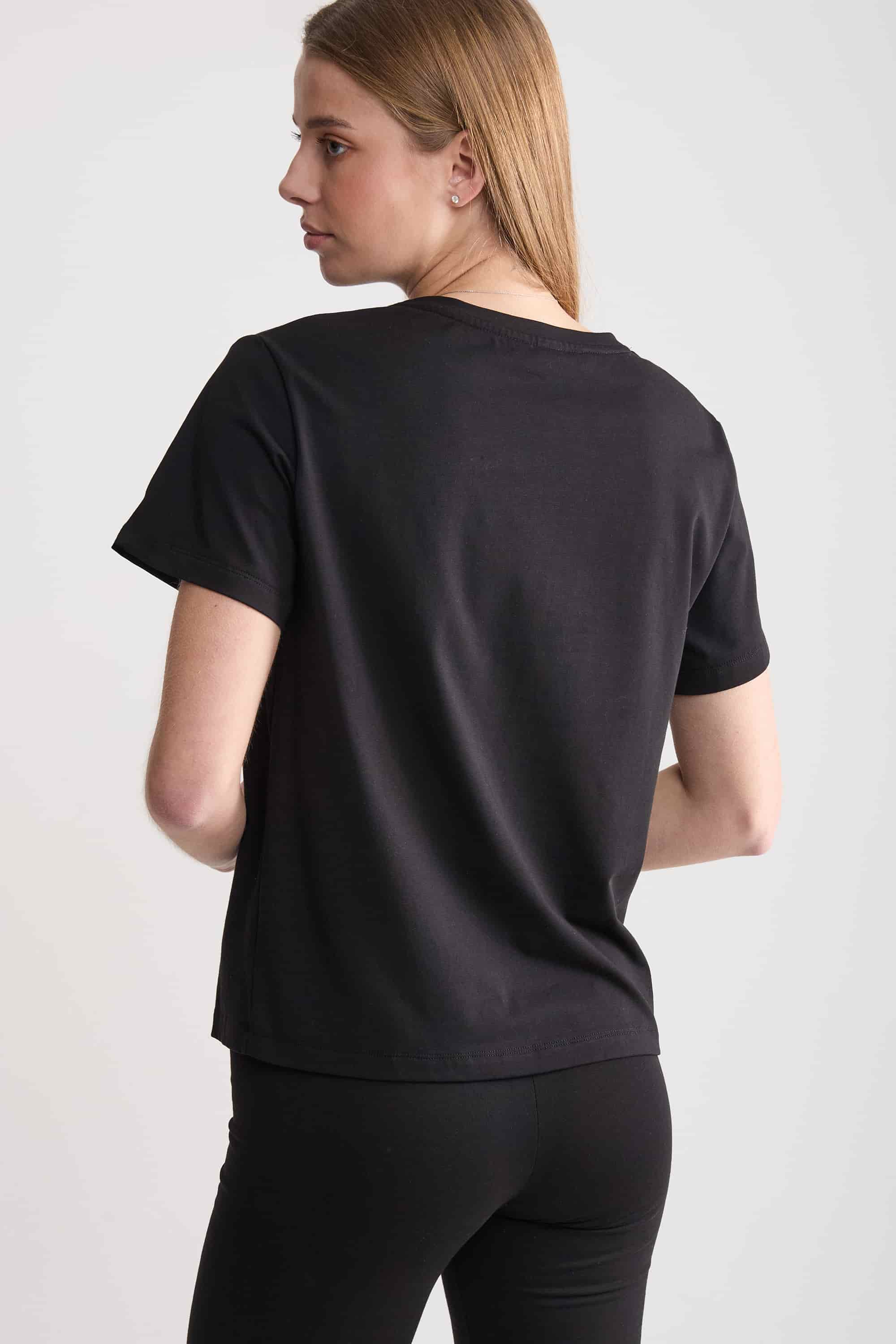 Базовая хлопковая футболка LH320-03 Regular Lady Lima black