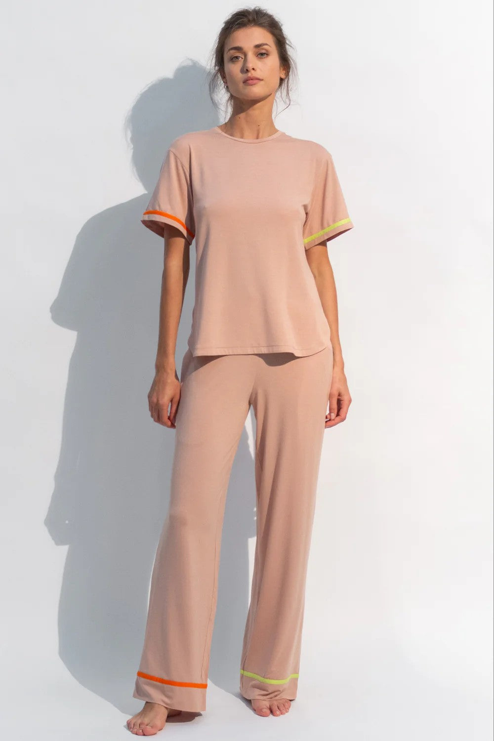 Домашняя футболка 211401-02 Lovely Break sand