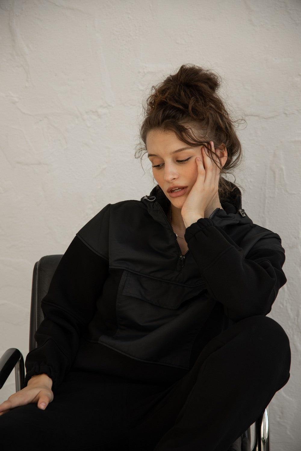 Спортивний костюм на флісі 23009 black