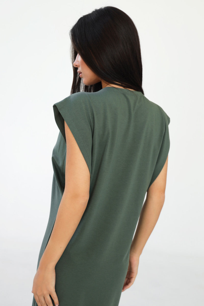 Довга сукня з модалу 23100 green